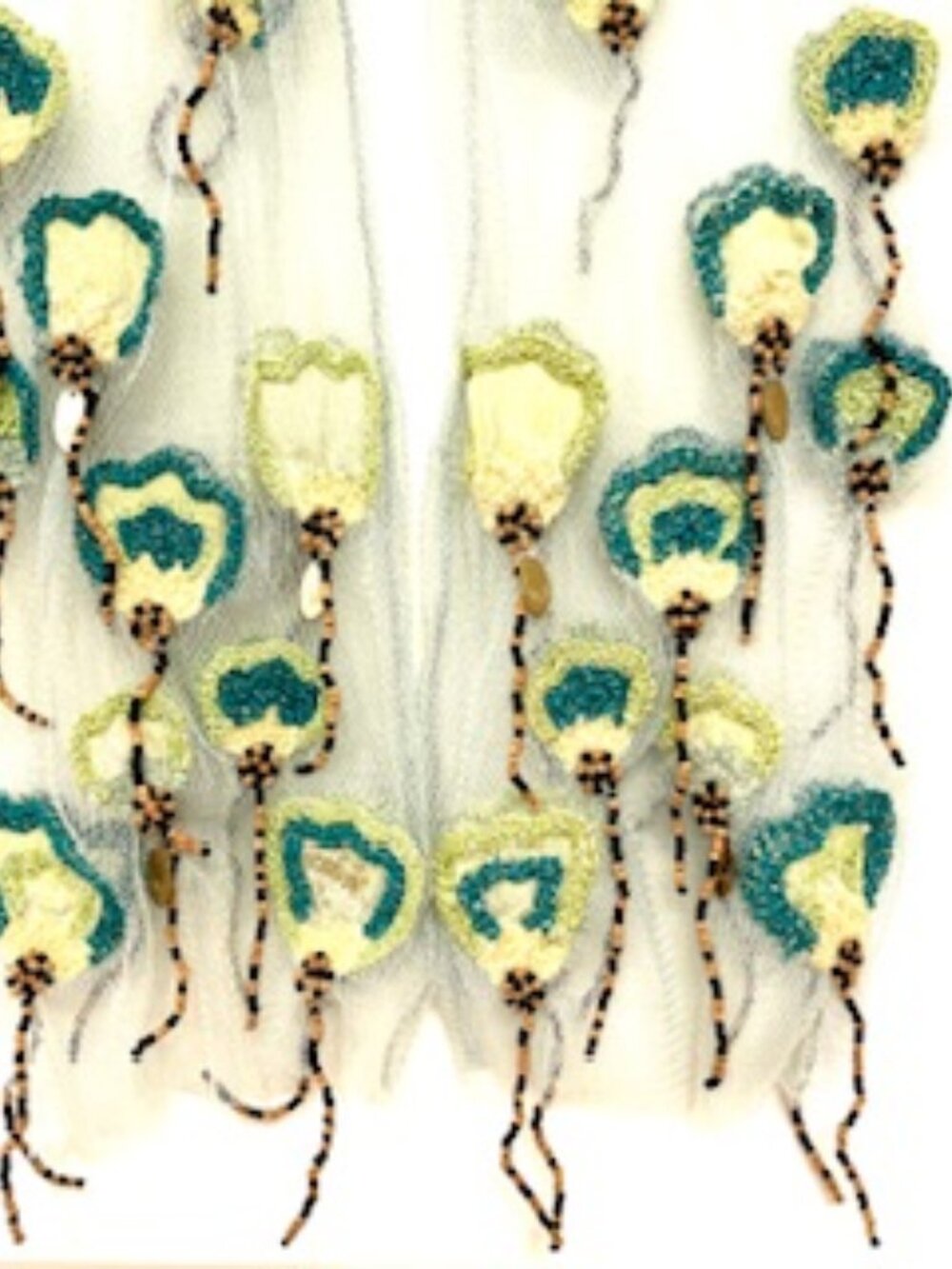 Georgina Von Etzdorf Embellished Mesh scarf - Picture 3 of 9